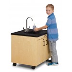 Jonti-Craft Clean Hands Helper without Heater - 26" Counter - Plastic Sink