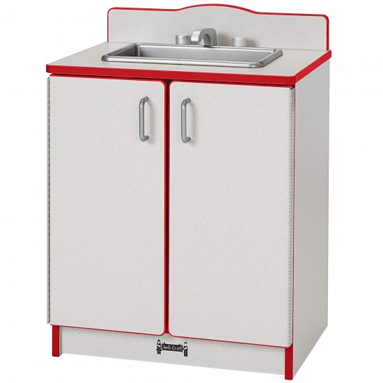 Rainbow Accents Culinary Creations Kitchen Sink - Red