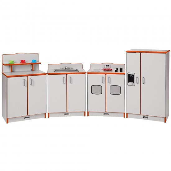 Rainbow Accents Culinary Creations Kitchen 4 Piece Set - Orange