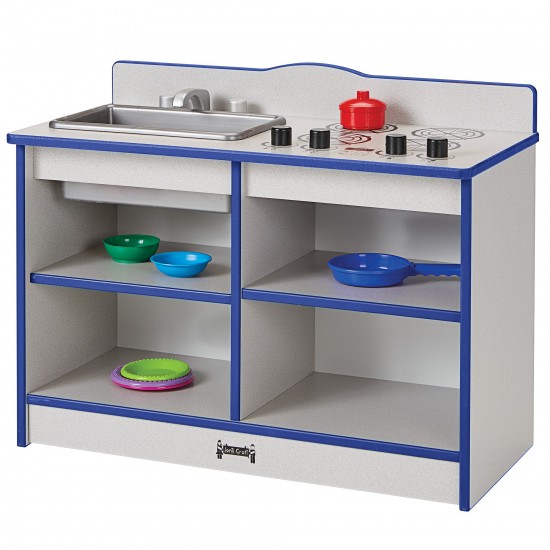 Rainbow Accents Toddler Kitchenette - Blue