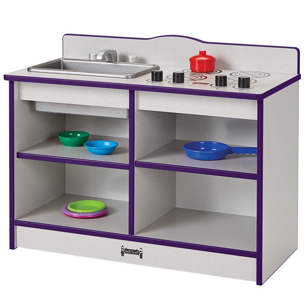 Rainbow Accents Toddler Kitchenette - Purple