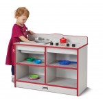 Rainbow Accents Toddler Kitchenette - Red