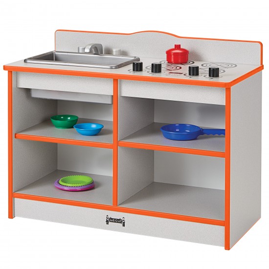 Rainbow Accents Toddler Kitchenette - Orange