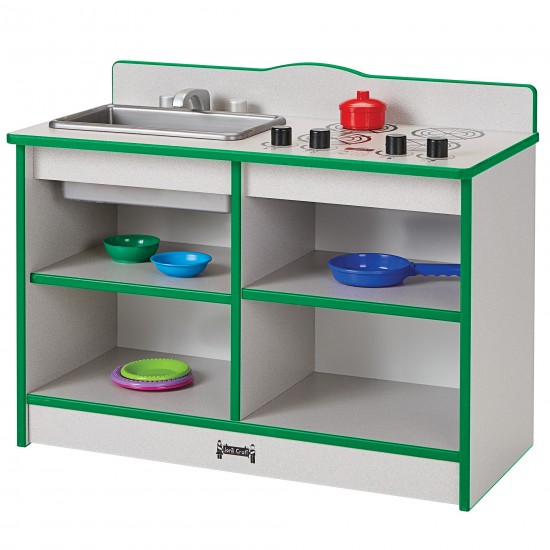 Rainbow Accents Toddler Kitchenette - Green