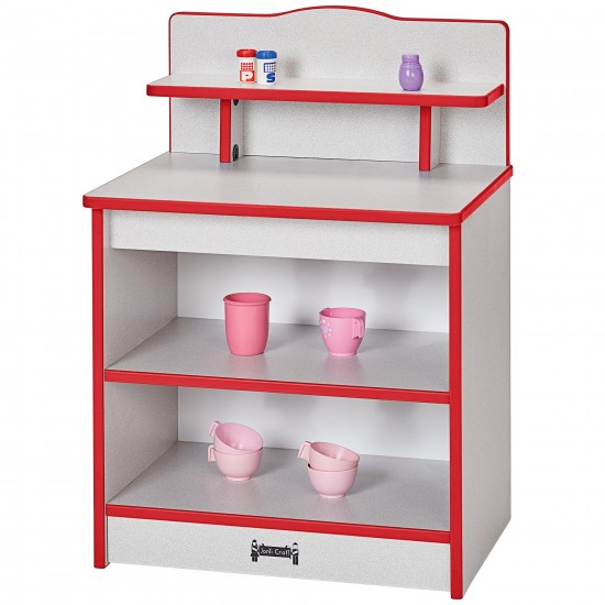 Rainbow Accents Toddler Kitchen Cupboard - Red
