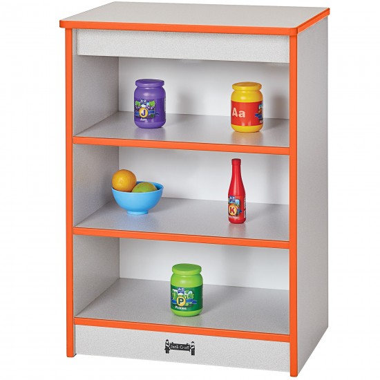 Rainbow Accents Toddler Kitchen Refrigerator - Orange
