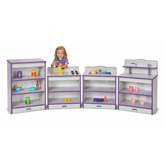 Rainbow Accents Toddler Kitchen 4 Piece Set - Purple