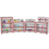 Rainbow Accents Toddler Kitchen 4 Piece Set - Red