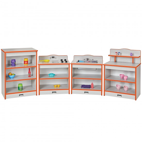 Rainbow Accents Toddler Kitchen 4 Piece Set - Orange