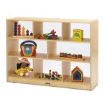 Jonti-Craft Super-Sized Single Mobile Storage Unit - See-Thru Back