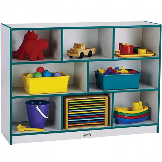 Rainbow Accents Super-Sized Single Mobile Storage Unit - Teal
