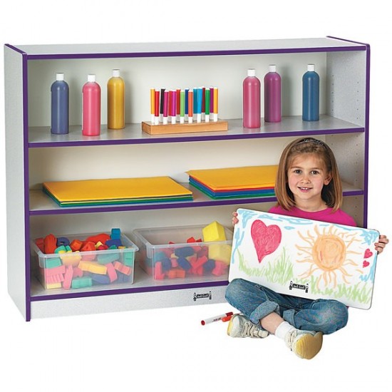 Rainbow Accents Super-Sized Adjustable Bookcase - Purple