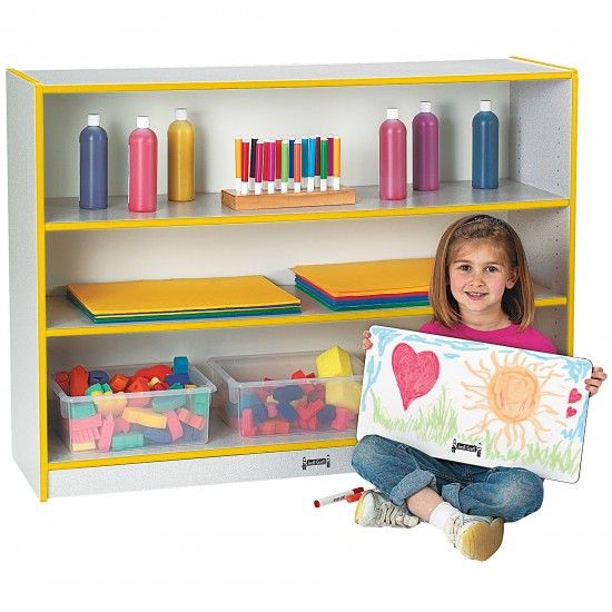 Rainbow Accents Super-Sized Adjustable Bookcase - Yellow