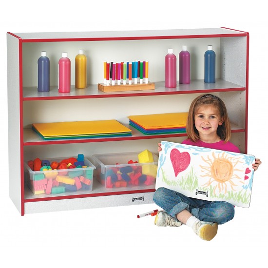 Rainbow Accents Super-Sized Adjustable Bookcase - Red