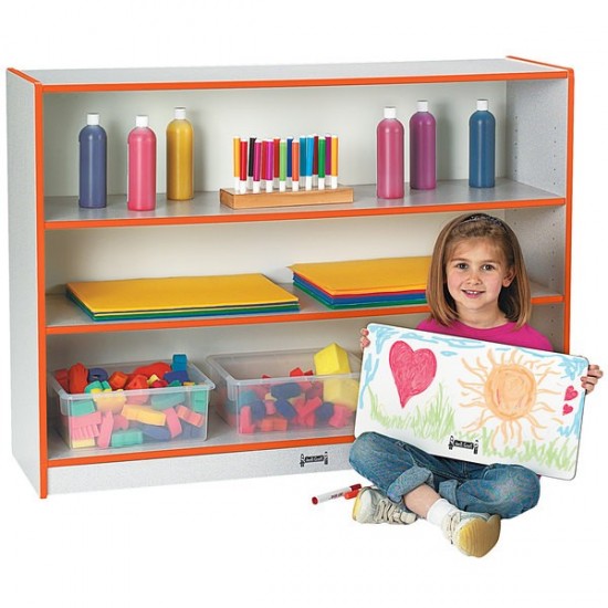 Rainbow Accents Super-Sized Adjustable Bookcase - Orange