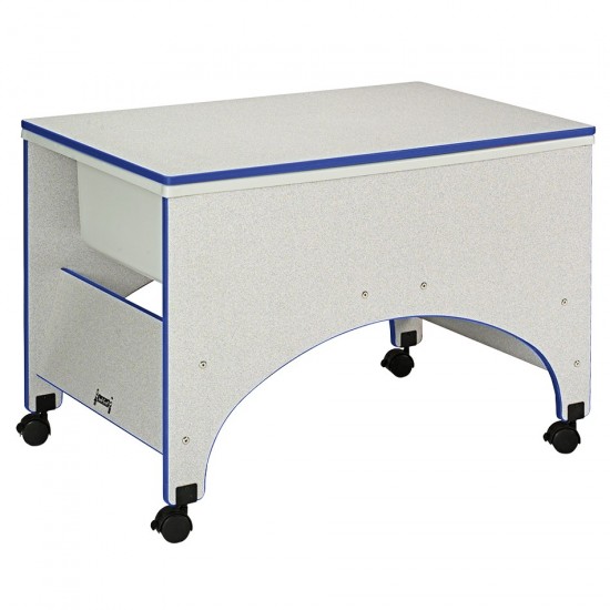 Rainbow Accents Space Saver Sensory Table - Blue