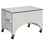 Rainbow Accents Space Saver Sensory Table - Purple