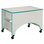 Rainbow Accents Space Saver Sensory Table - Teal