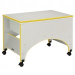 Rainbow Accents Space Saver Sensory Table - Yellow