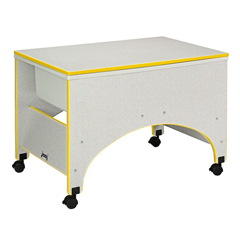 Rainbow Accents Space Saver Sensory Table - Yellow