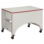 Rainbow Accents Space Saver Sensory Table - Red