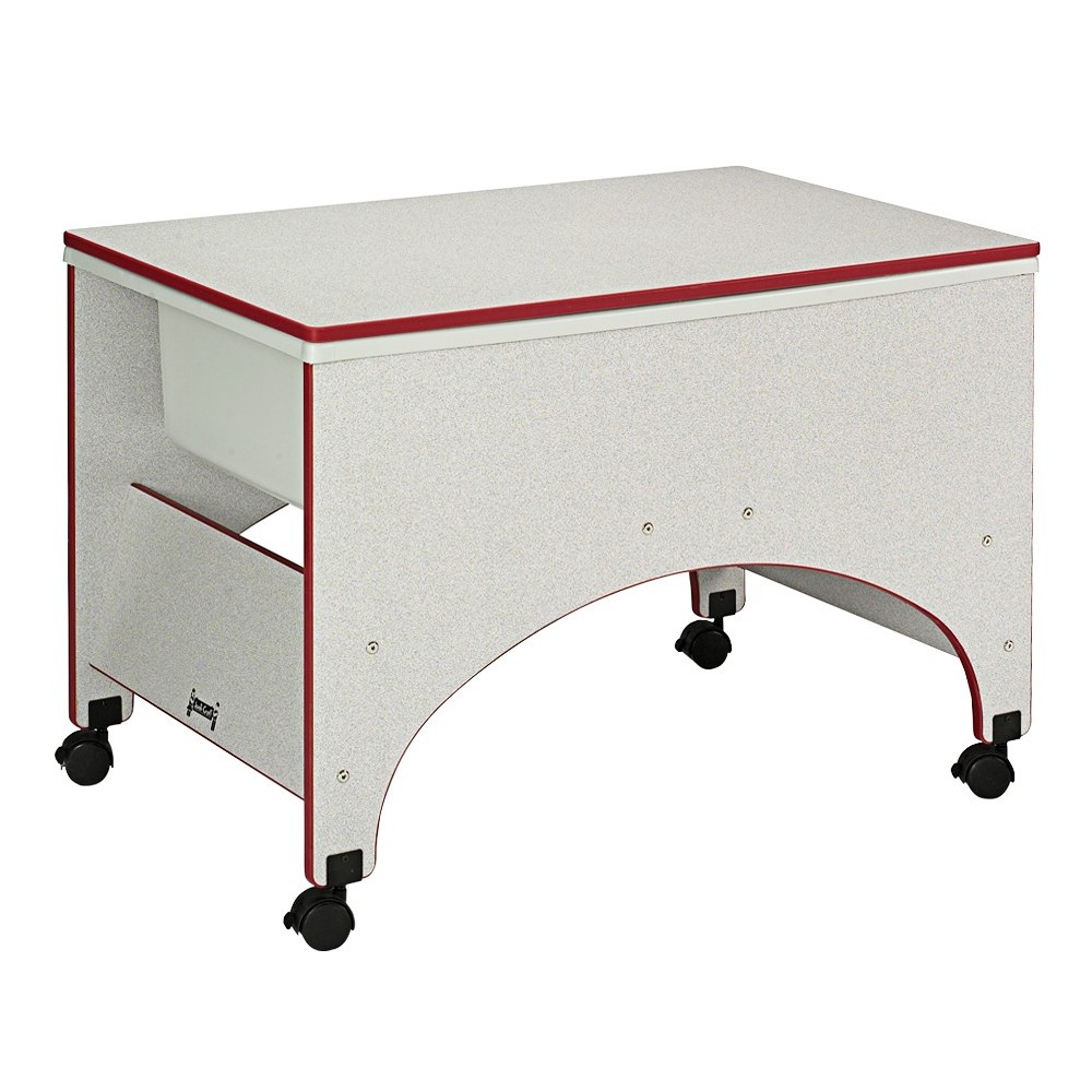 Rainbow Accents Space Saver Sensory Table - Red