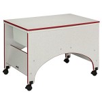 Rainbow Accents Space Saver Sensory Table - Red