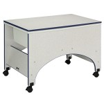 Rainbow Accents Space Saver Sensory Table - Navy