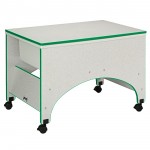 Rainbow Accents Space Saver Sensory Table - Green