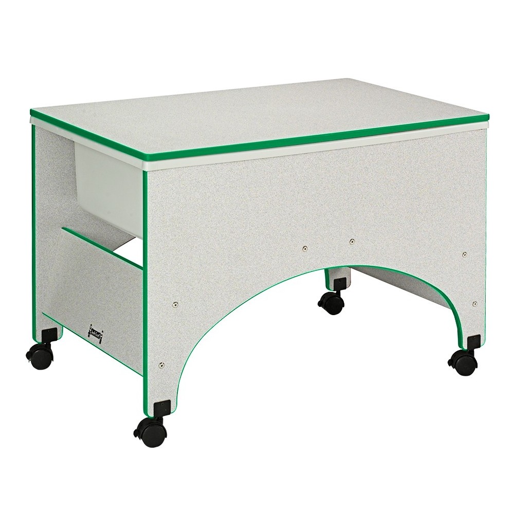 Rainbow Accents Space Saver Sensory Table - Green Rainbow Accents Space Saver Sensory Table - Green