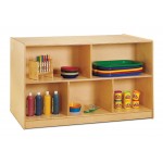 Jonti-Craft Double-Sided Island – Single + 20 Cubbie-Tray - with Colored Trays