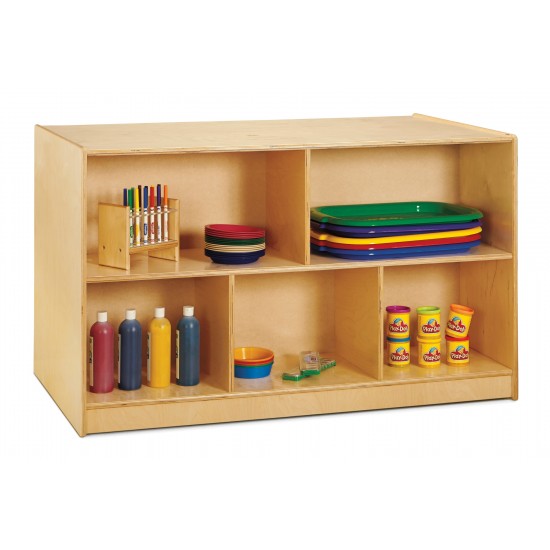 Jonti-Craft Double-Sided Island – Single + 20 Cubbie-Tray - with Colored Trays