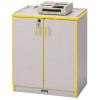 Rainbow Accents Media Cart - Lockable - Yellow