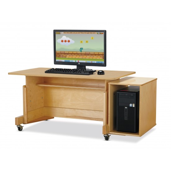 Jonti-Craft Apollo Single Computer Desk - White Top
