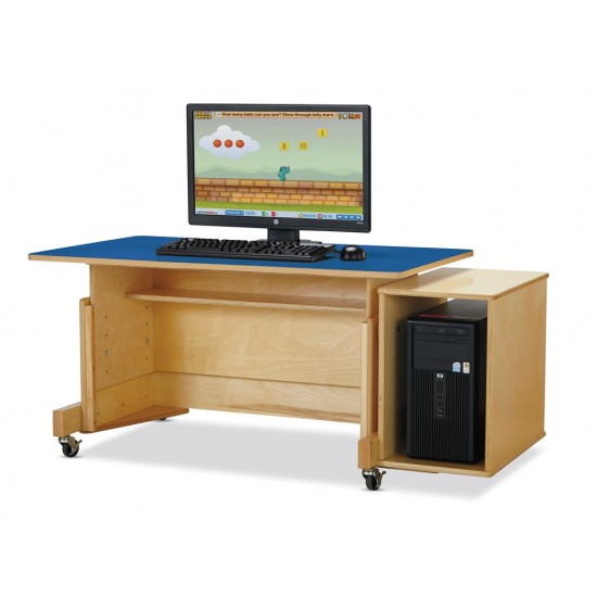 Jonti-Craft Apollo Single Computer Desk - White Top
