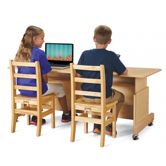 Jonti-Craft Apollo Single Computer Desk - White Top