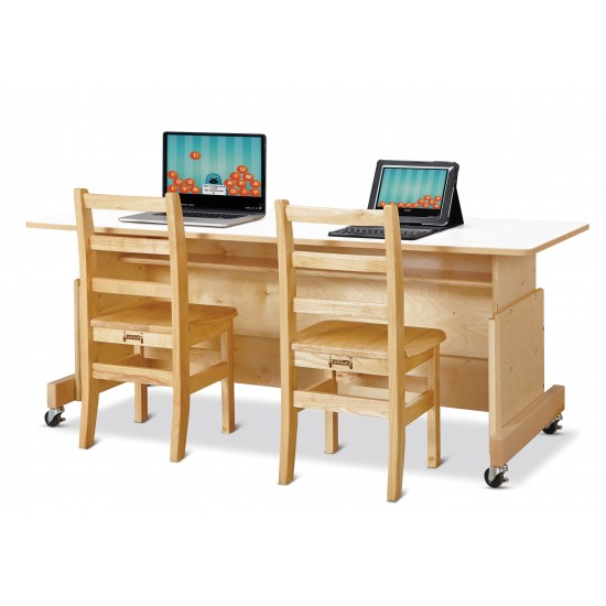 Jonti-Craft Apollo Single Computer Desk - White Top