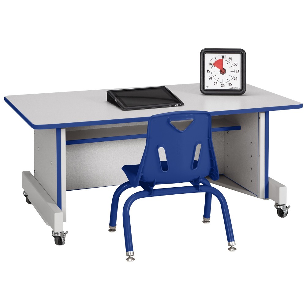 Rainbow Accents Apollo Single Computer Desk - Blue