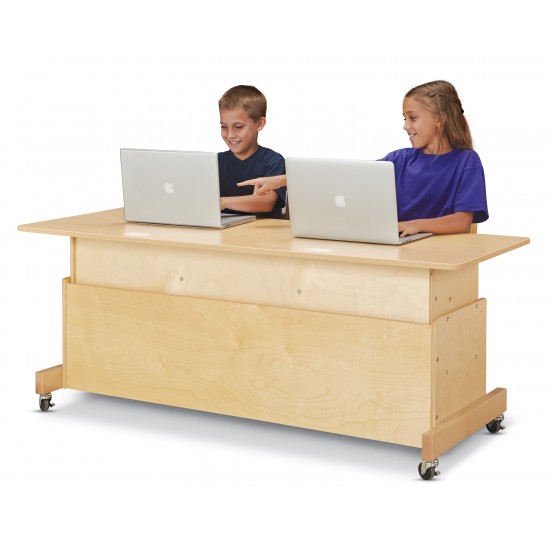 Jonti-Craft Apollo Double Computer Desk - Maple Top