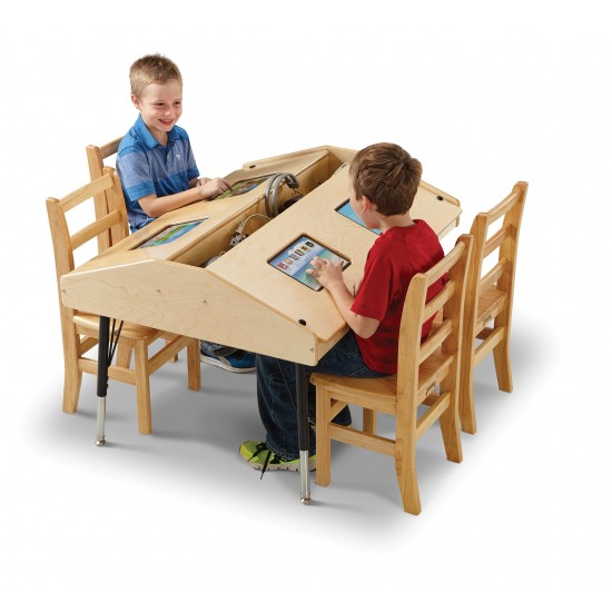 Jonti-Craft Quad Tablet Table - Mobile