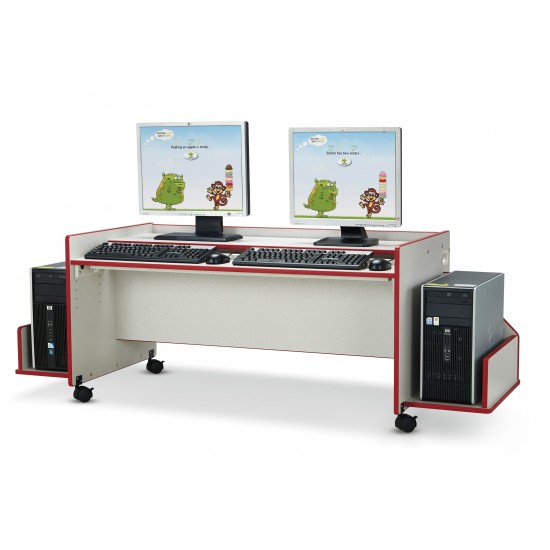 Rainbow Accents Enterprise Single Computer Desk - Yellow