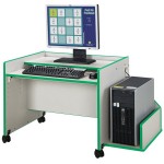 Rainbow Accents Enterprise Single Computer Desk - Green