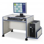 Rainbow Accents Enterprise Double Computer Desk - Black