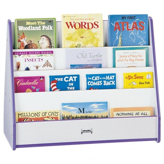 Rainbow Accents Double Sided Pick-a-Book Stand - Purple