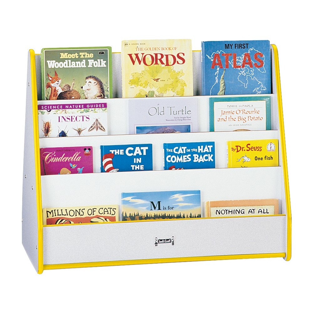 Rainbow Accents Double Sided Pick-a-Book Stand - Yellow Rainbow Accents Double Sided Pick-a-Book Stand - Yellow