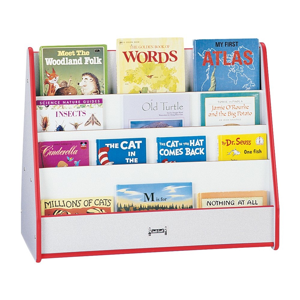 Rainbow Accents Double Sided Pick-a-Book Stand - Red