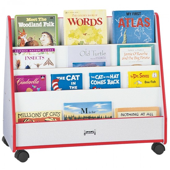 Rainbow Accents Double Sided Pick-a-Book Stand - Mobile - Red