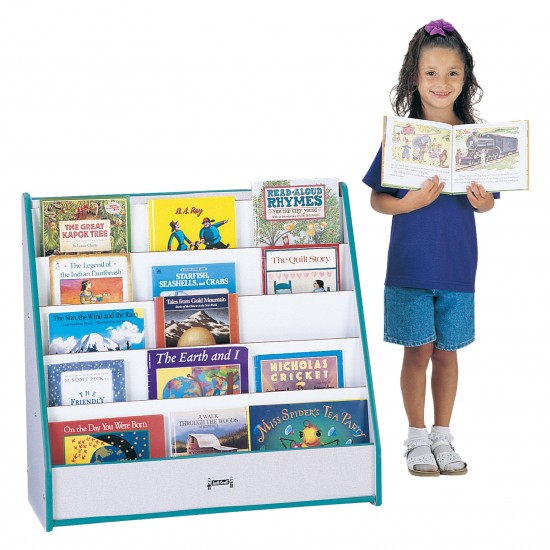 Rainbow Accents Flushback Pick-a-Book Stand - Teal
