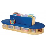 Jonti-Craft Read-a-Round Couch - Blue