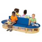 Jonti-Craft Read-a-Round Couch - Blue